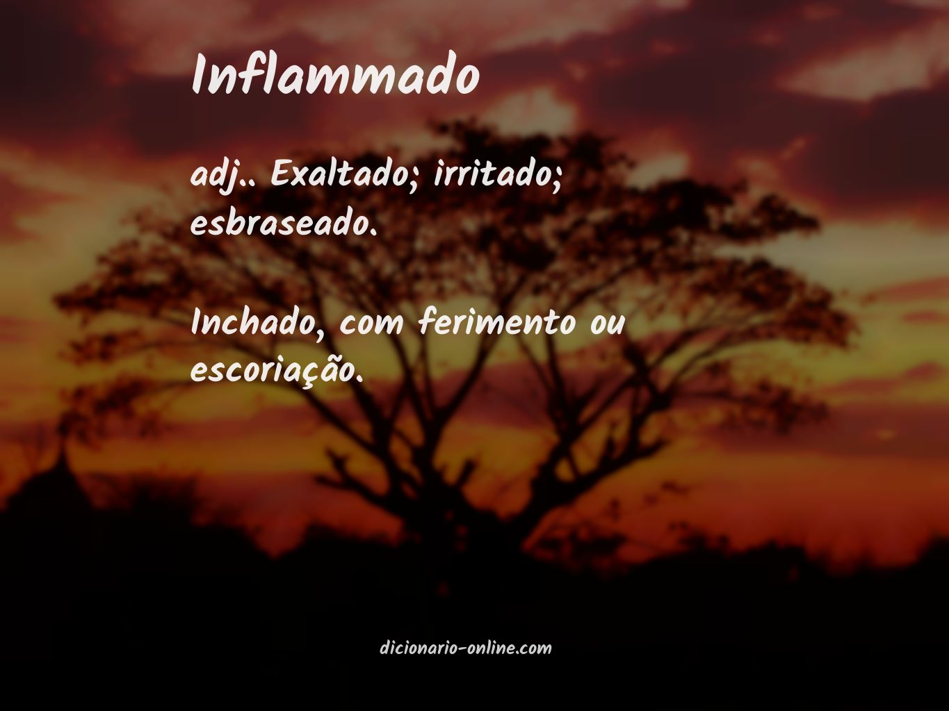 Significado de inflammado