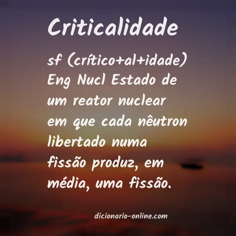 Significado de criticalidade
