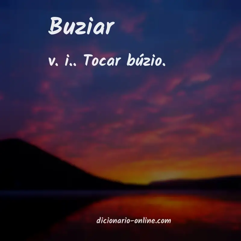 Significado de buziar