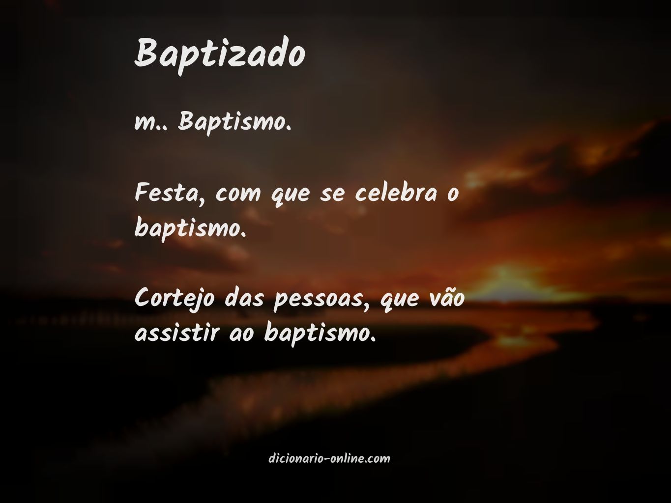 Significado de baptizado