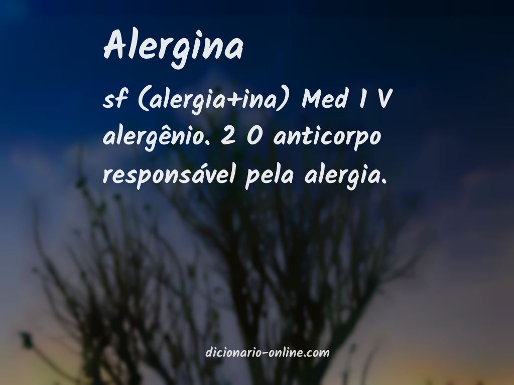 Significado de alergina