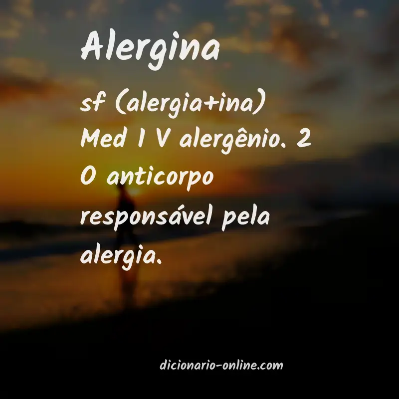 Significado de alergina