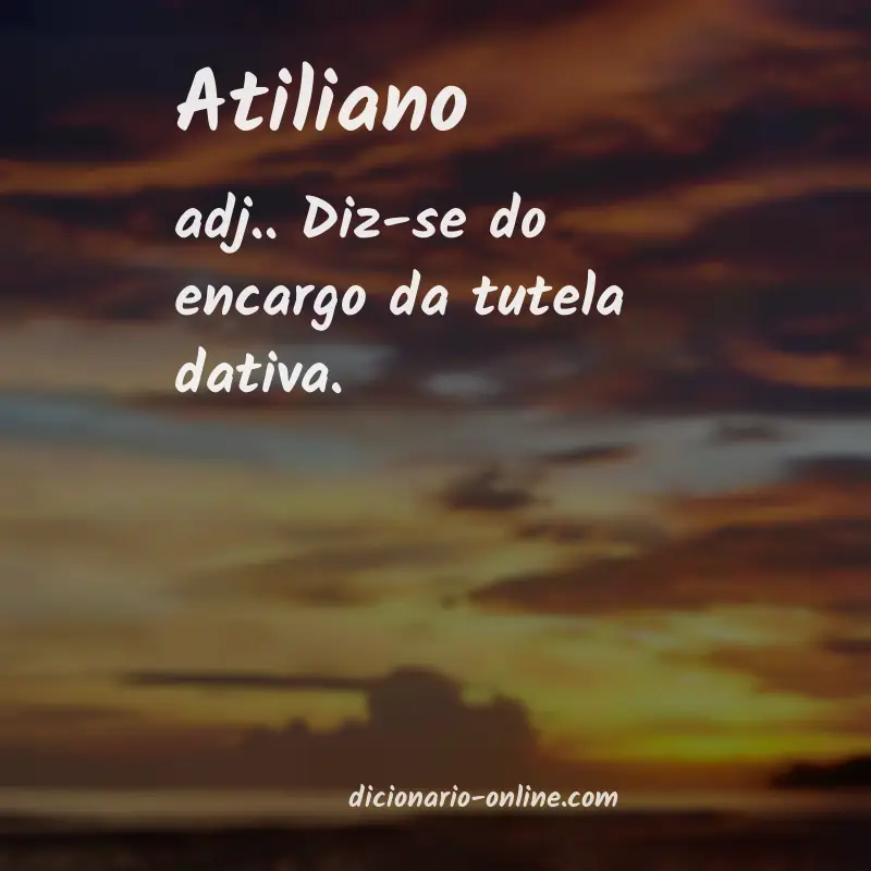 Significado de atiliano