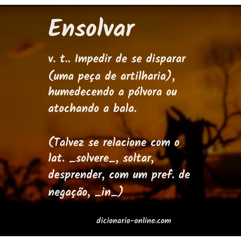 Significado de ensolvar