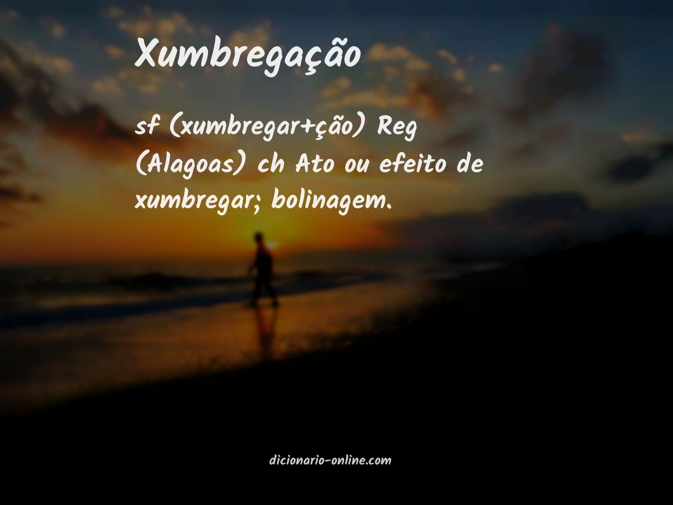 Significado de xumbregação