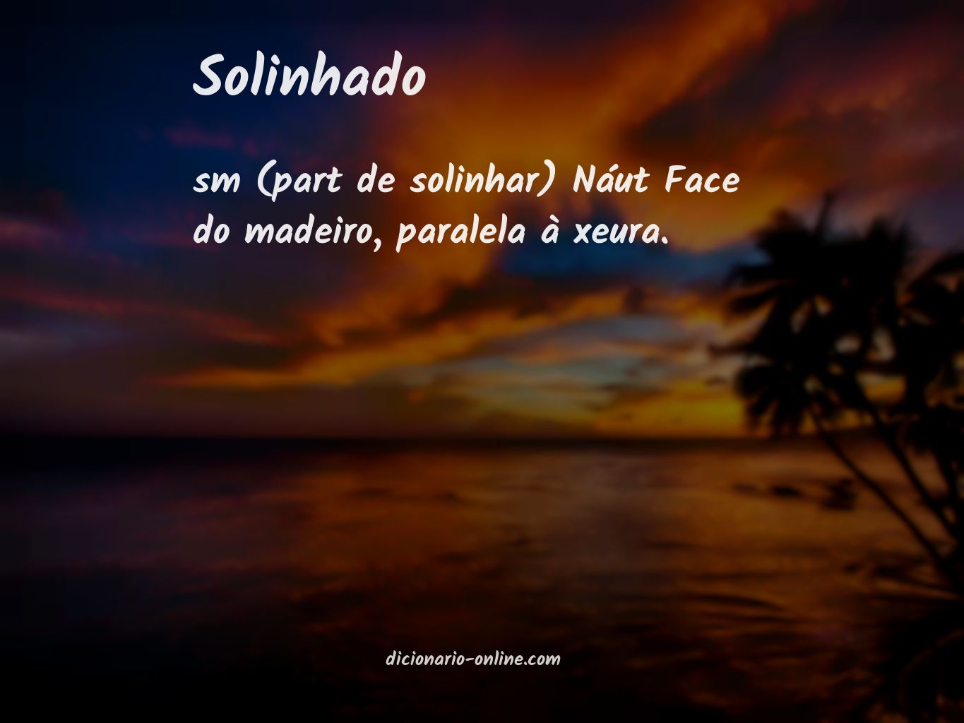 Significado de solinhado