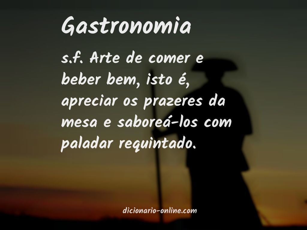 Significado de gastronomia