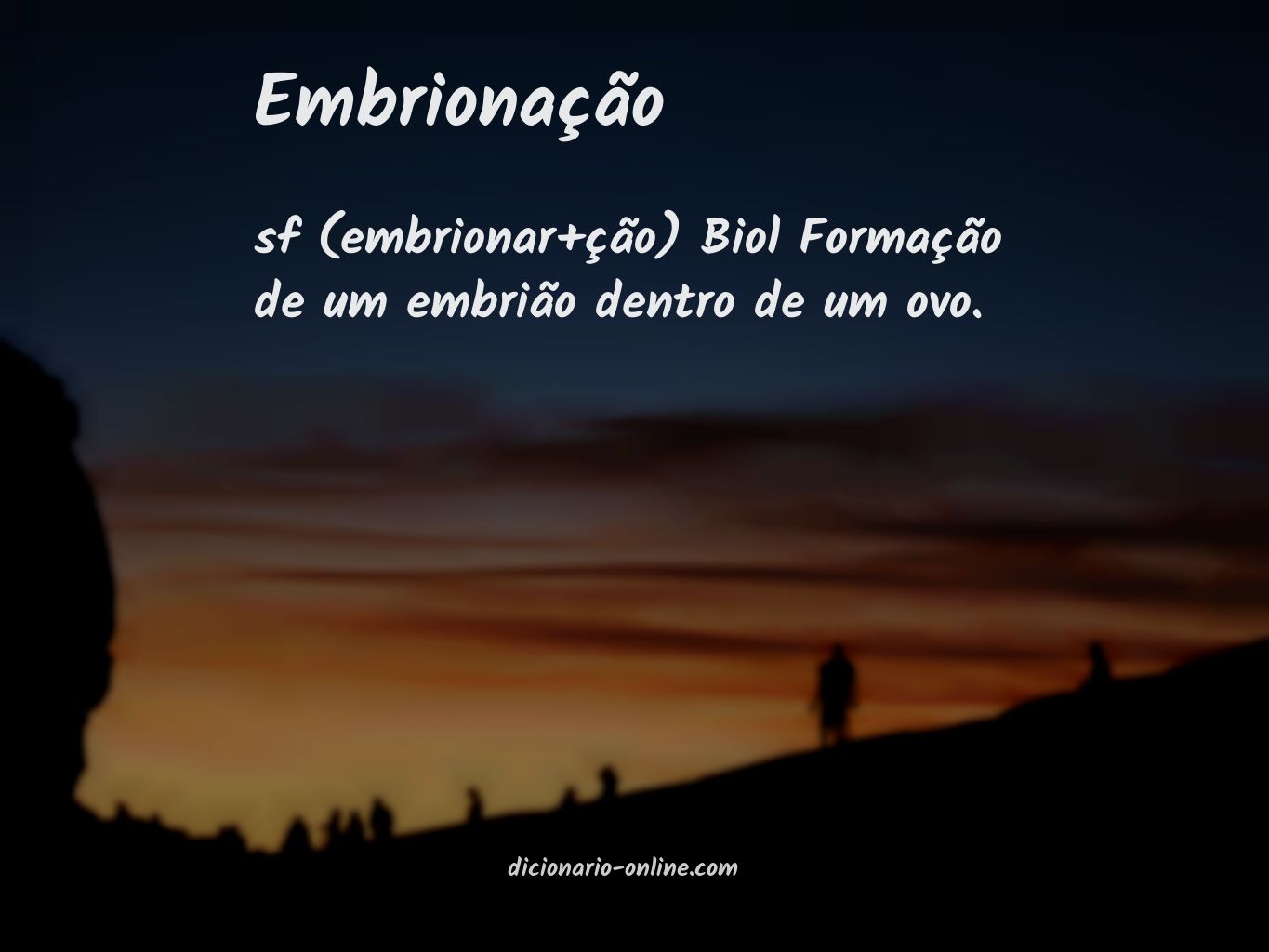 Significado de embrionação