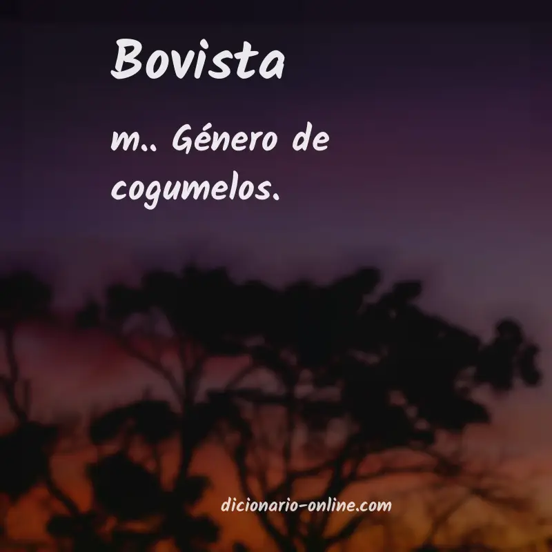 Significado de bovista