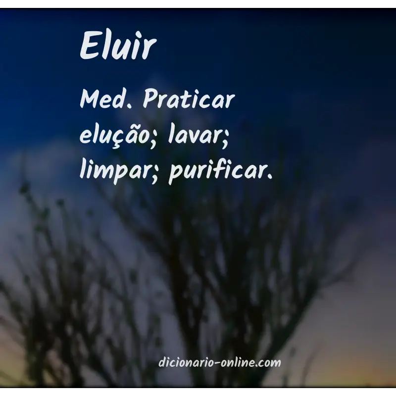 Significado de eluir
