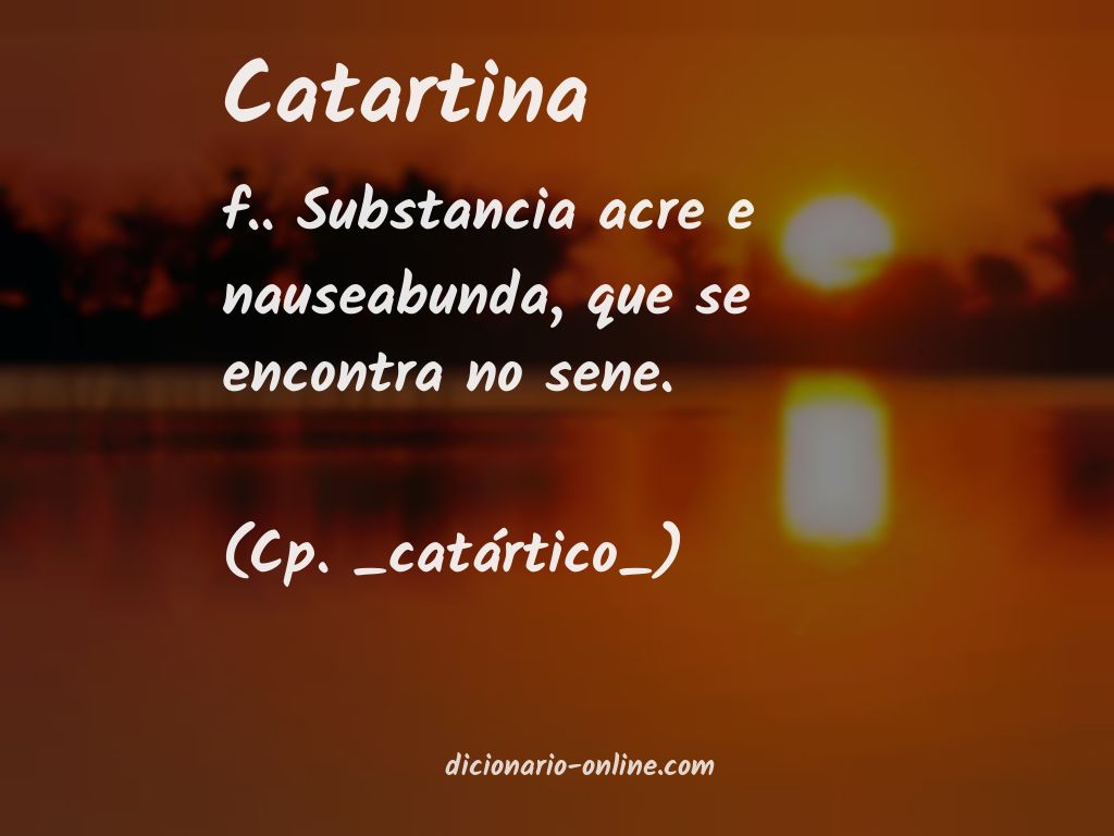 Significado de catartina