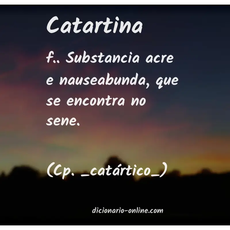 Significado de catartina