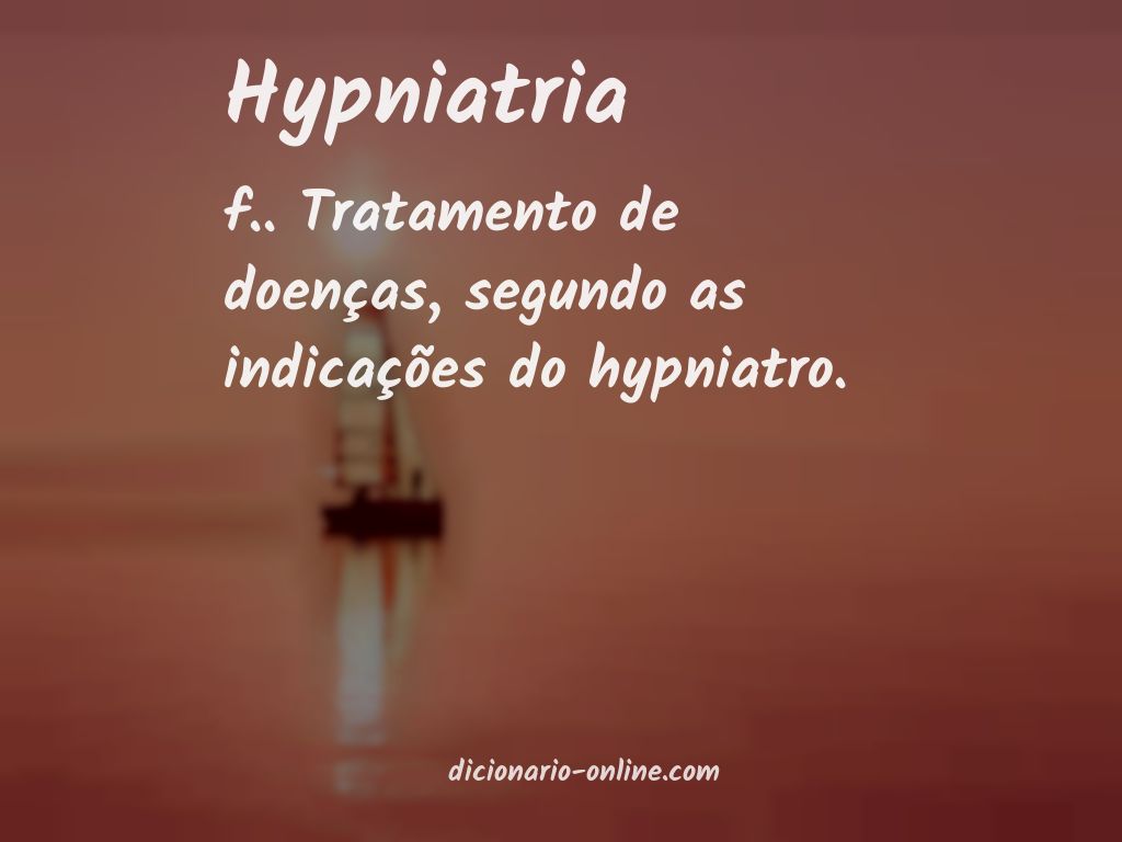Significado de hypniatria
