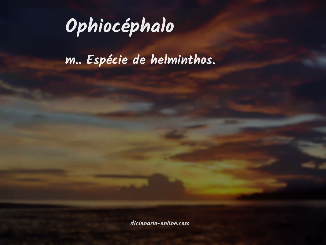 Significado de ophiocéphalo