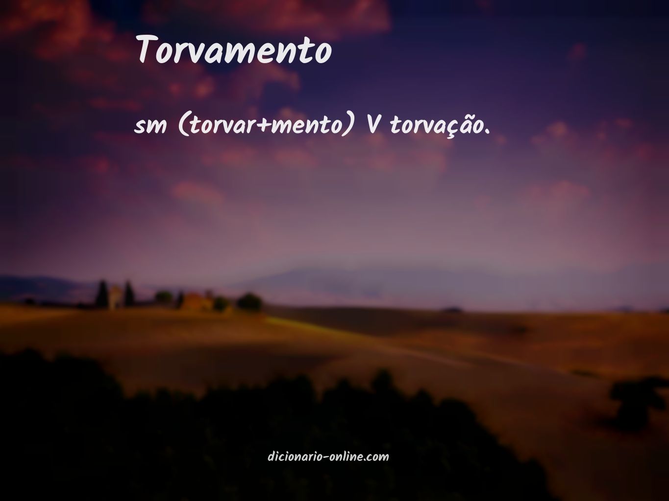 Significado de torvamento