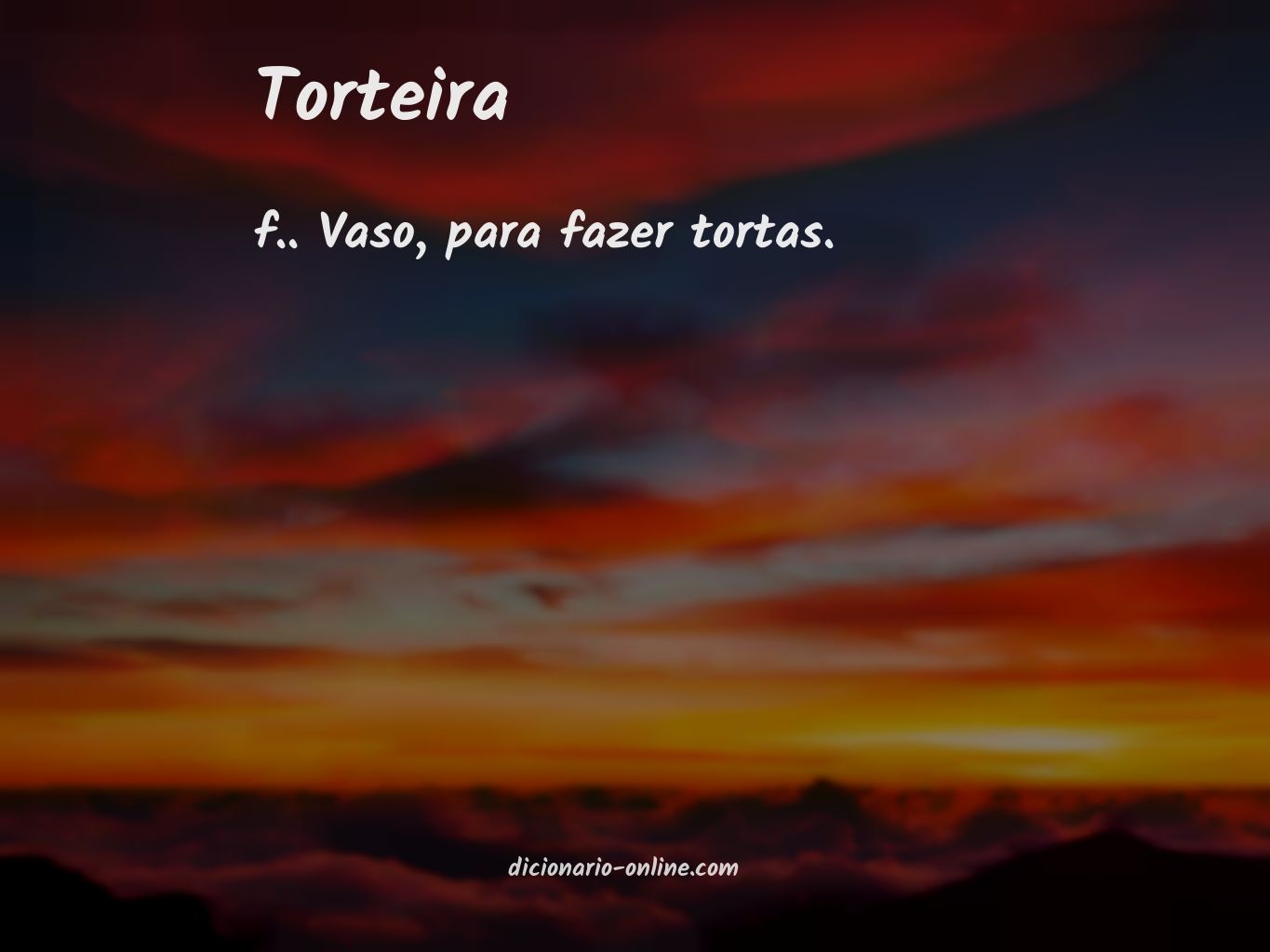 Significado de torteira