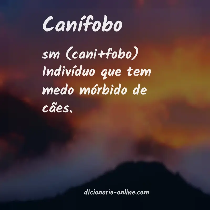 Significado de canífobo
