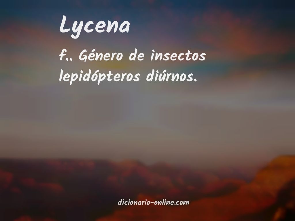 Significado de lycena