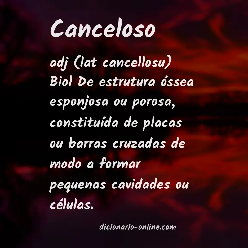 Significado de canceloso