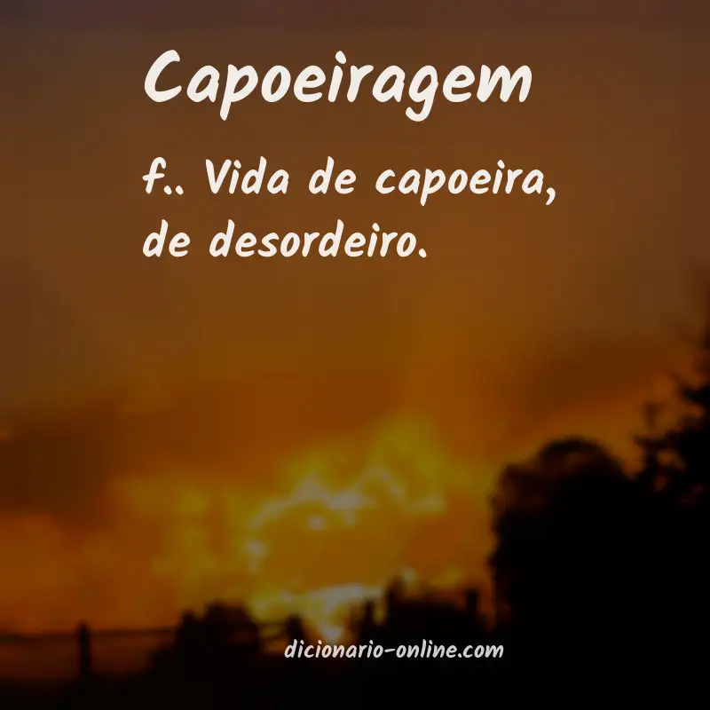 Significado de capoeiragem