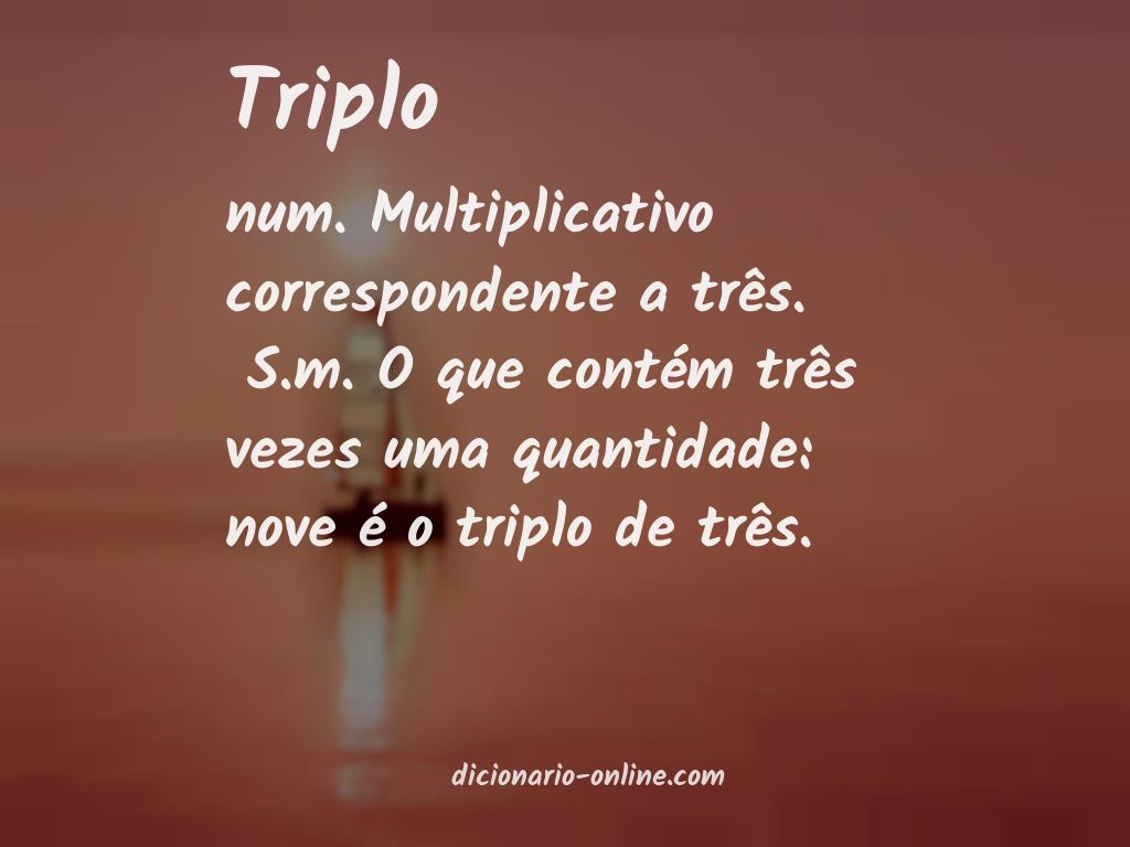 Significado de triplo