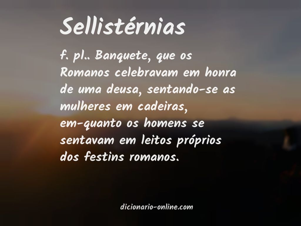 Significado de sellistérnias