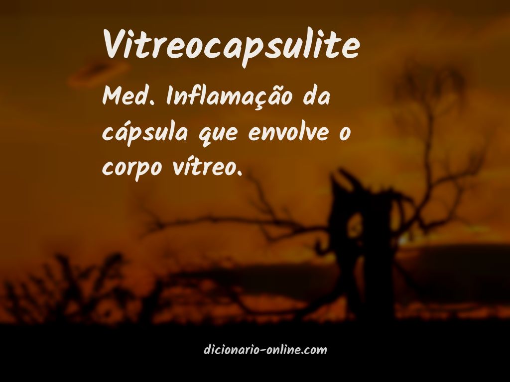 Significado de vitreocapsulite