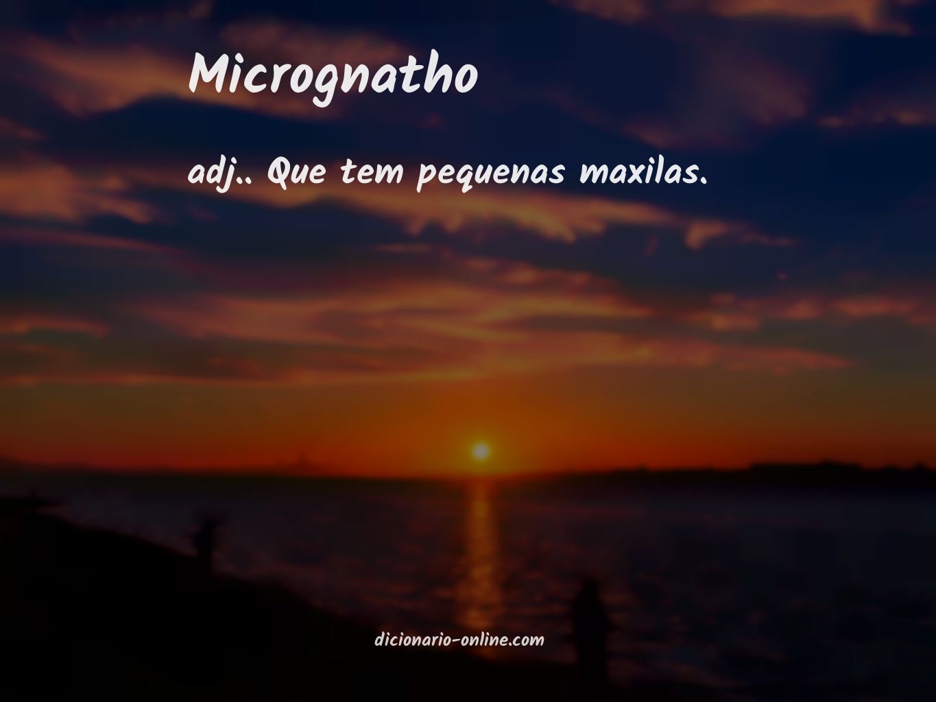 Significado de micrognatho