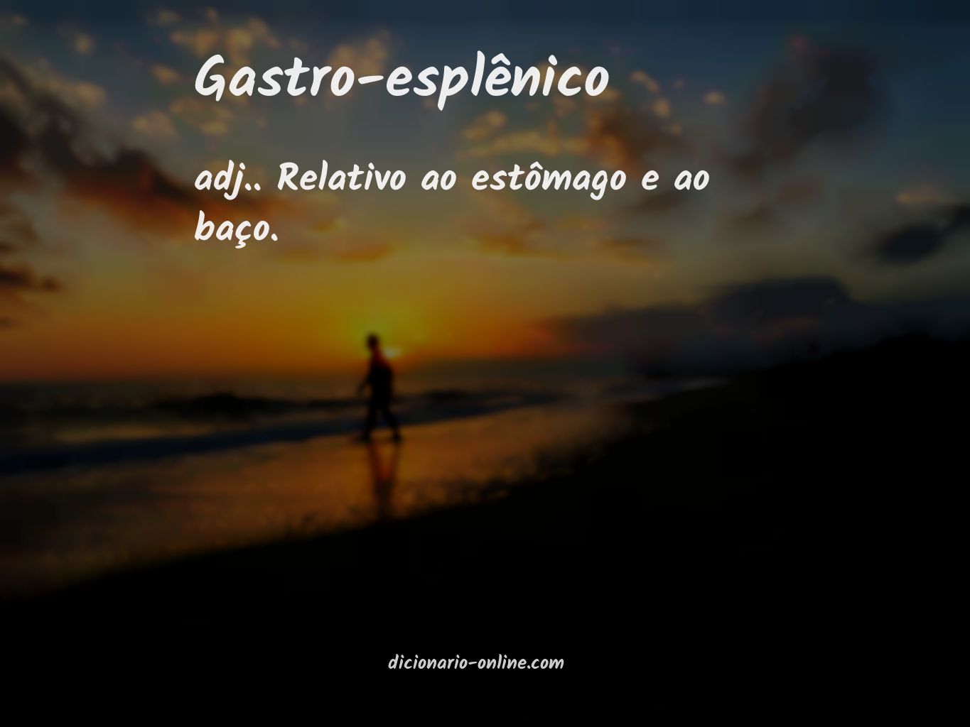 Significado de gastro-esplênico