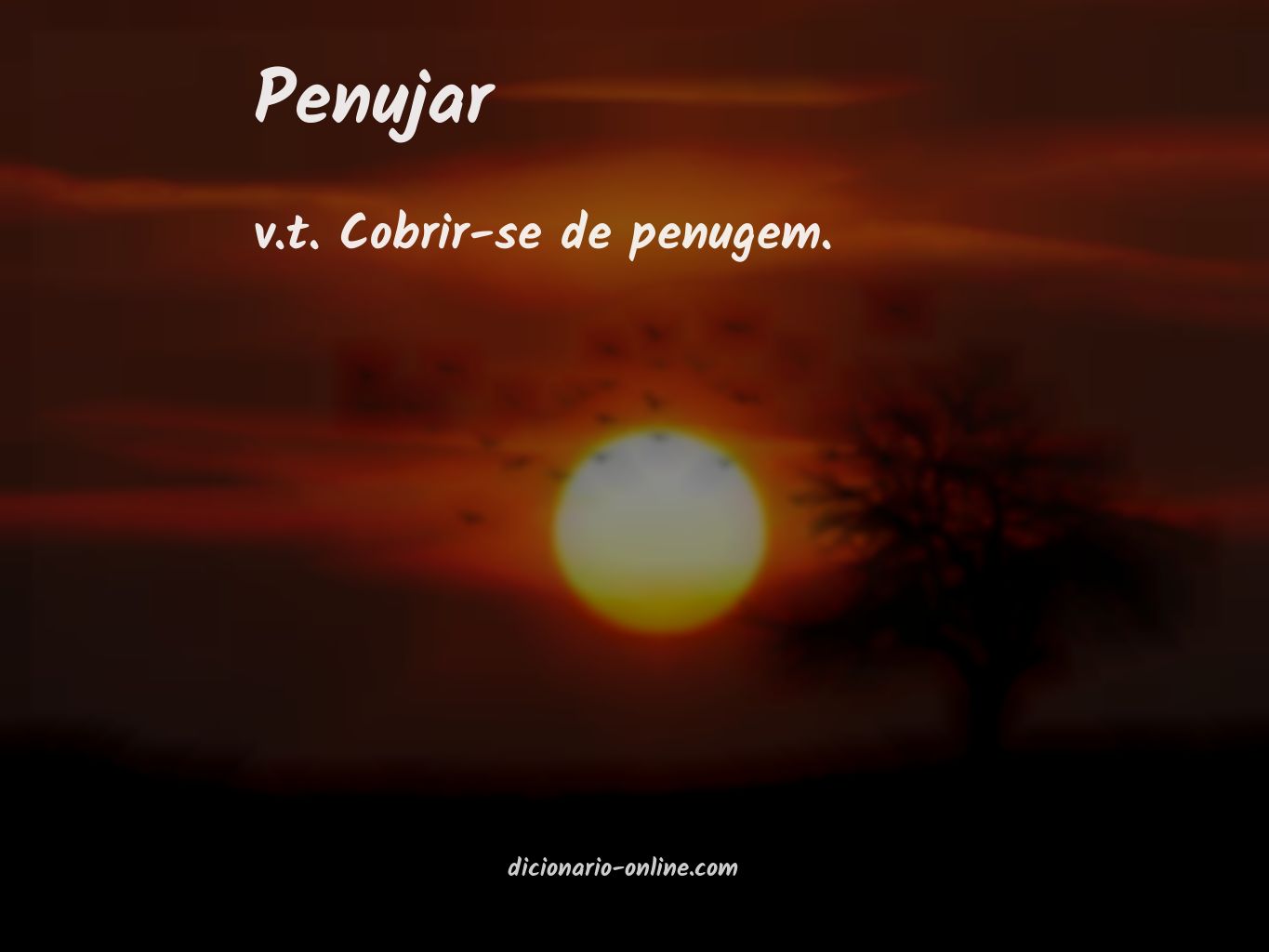 Significado de penujar