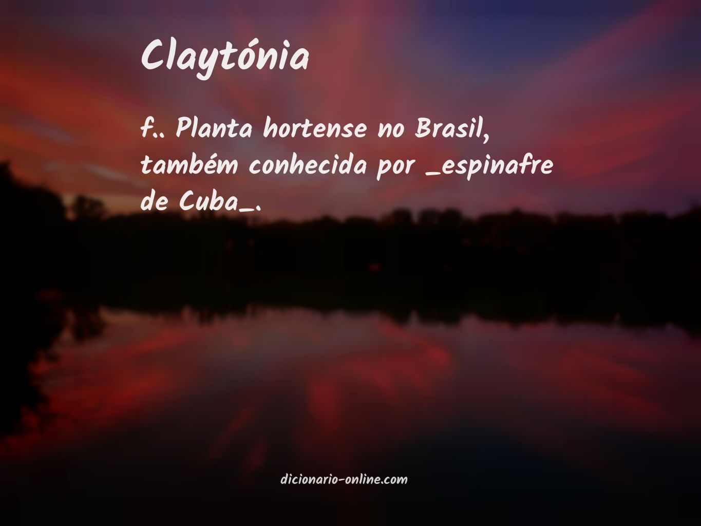 Significado de claytónia