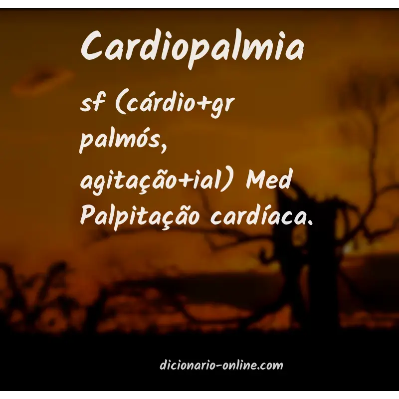 Significado de cardiopalmia