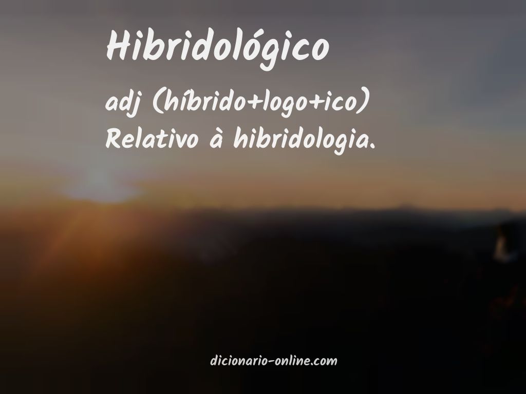Significado de hibridológico