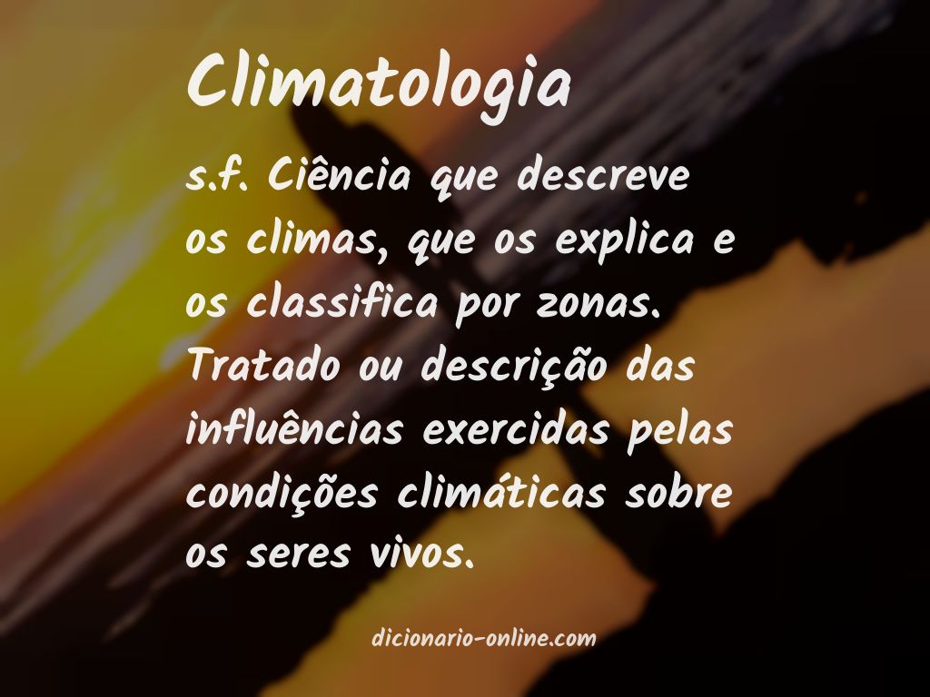 Significado de climatologia