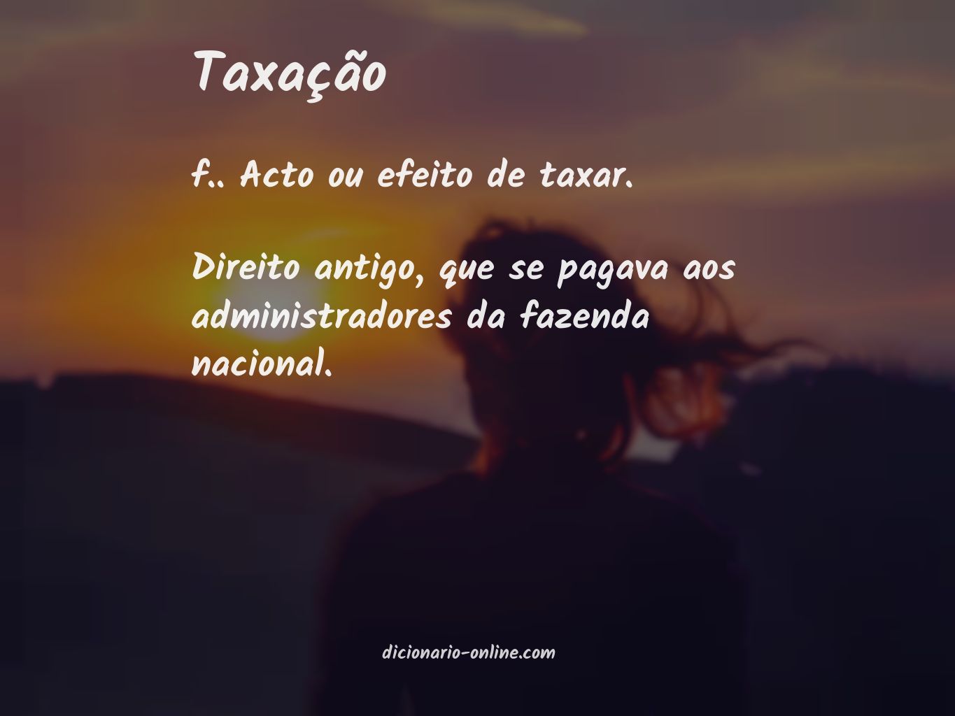 Significado de taxação