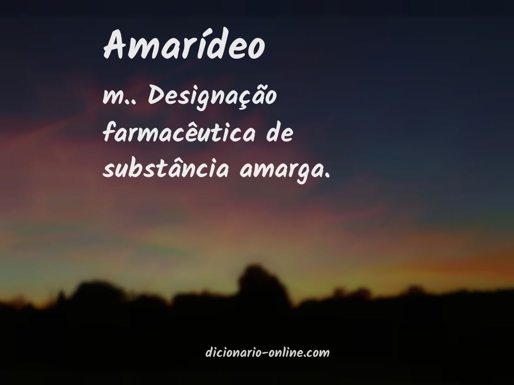 Significado de amarídeo