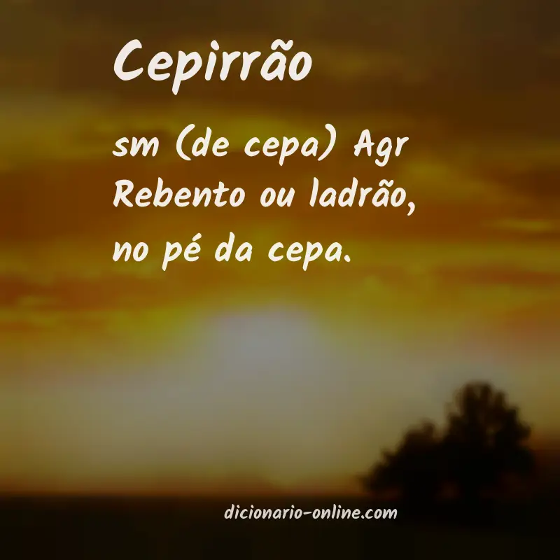 Significado de cepirrão