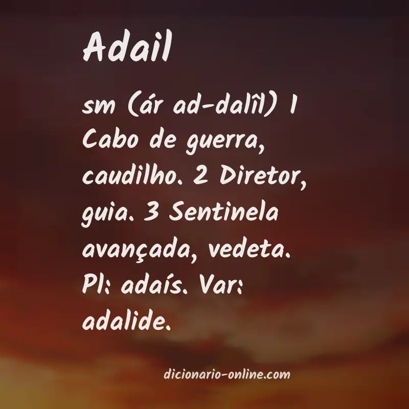 Significado de adail