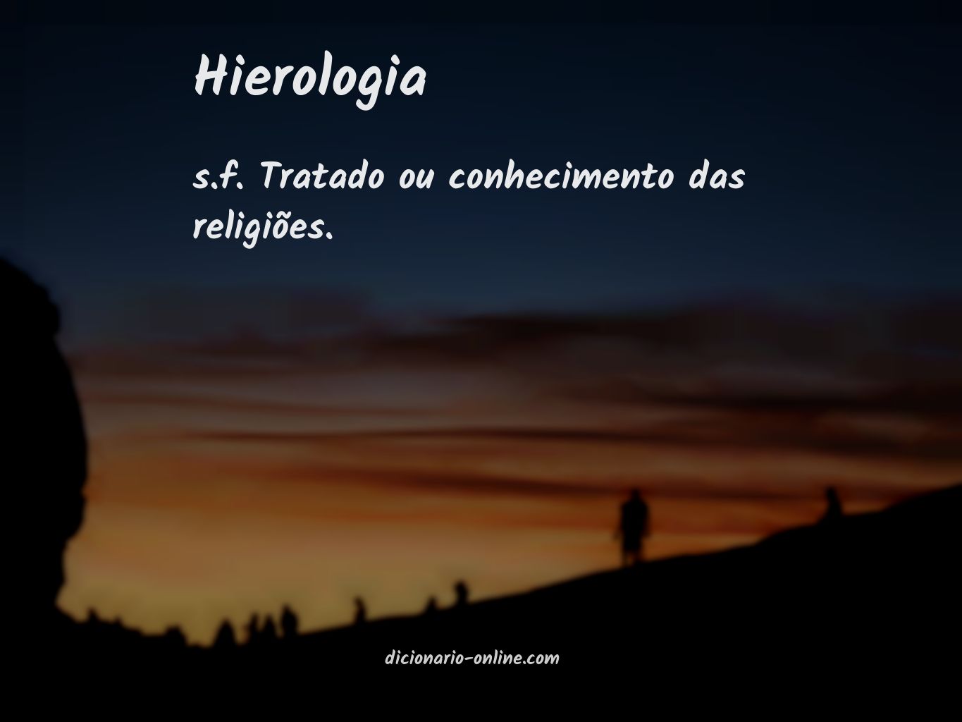 Significado de hierologia