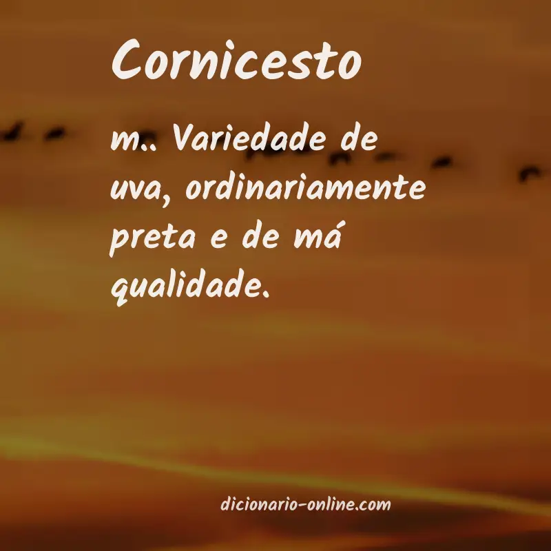 Significado de cornicesto