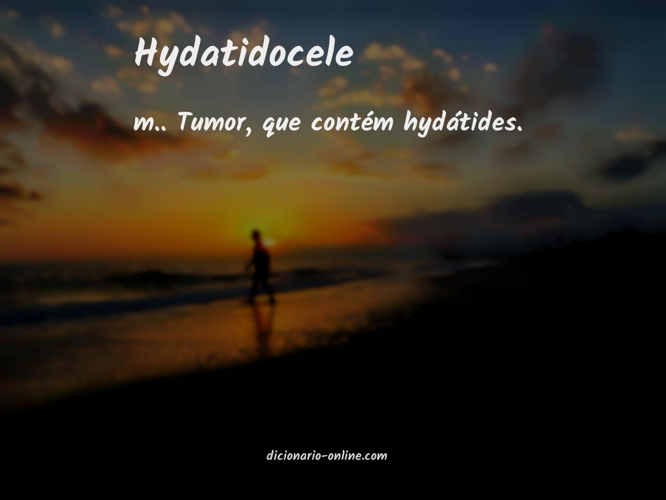 Significado de hydatidocele