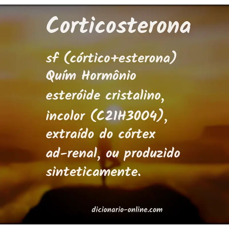 Significado de corticosterona