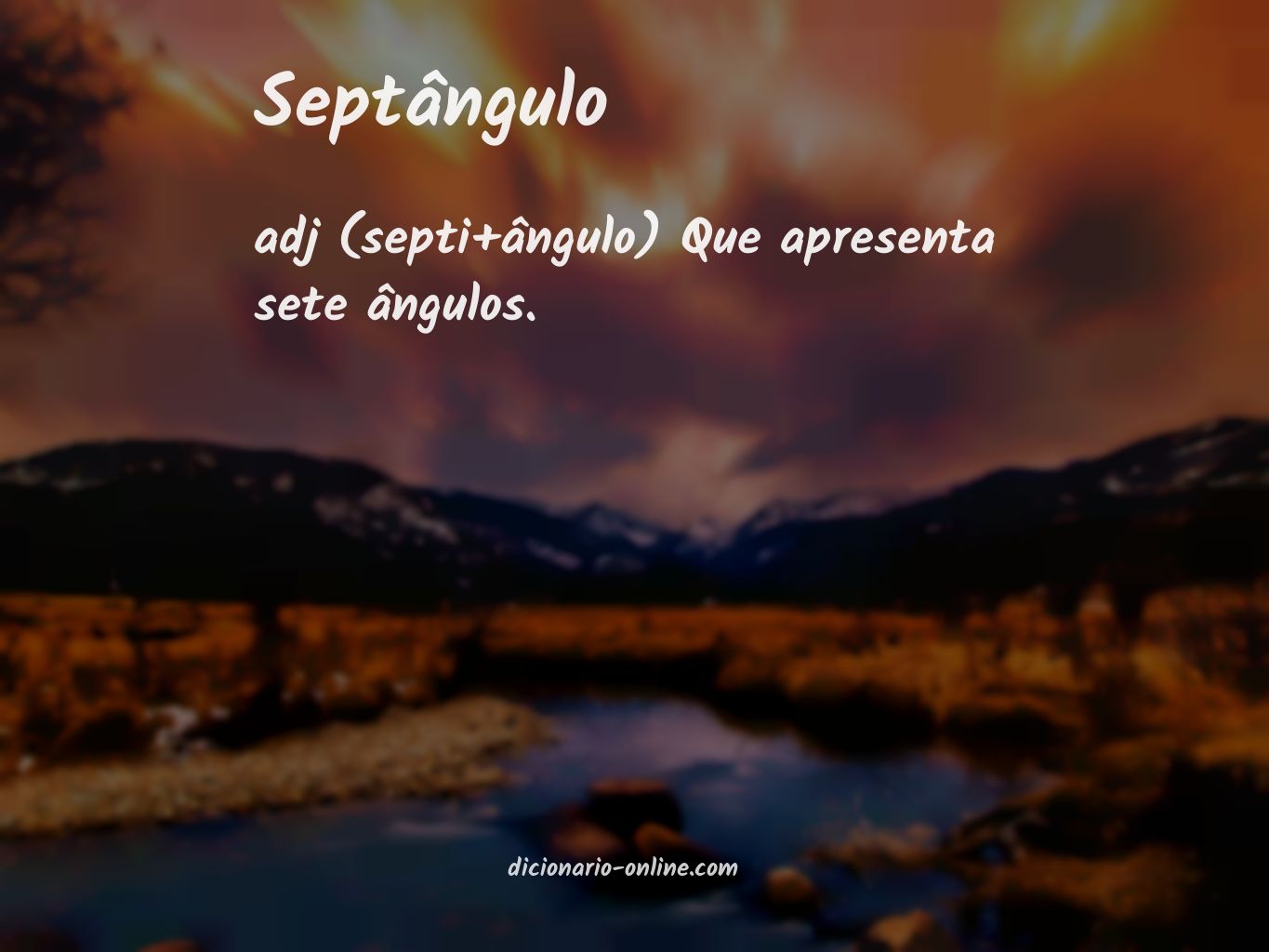 Significado de septângulo