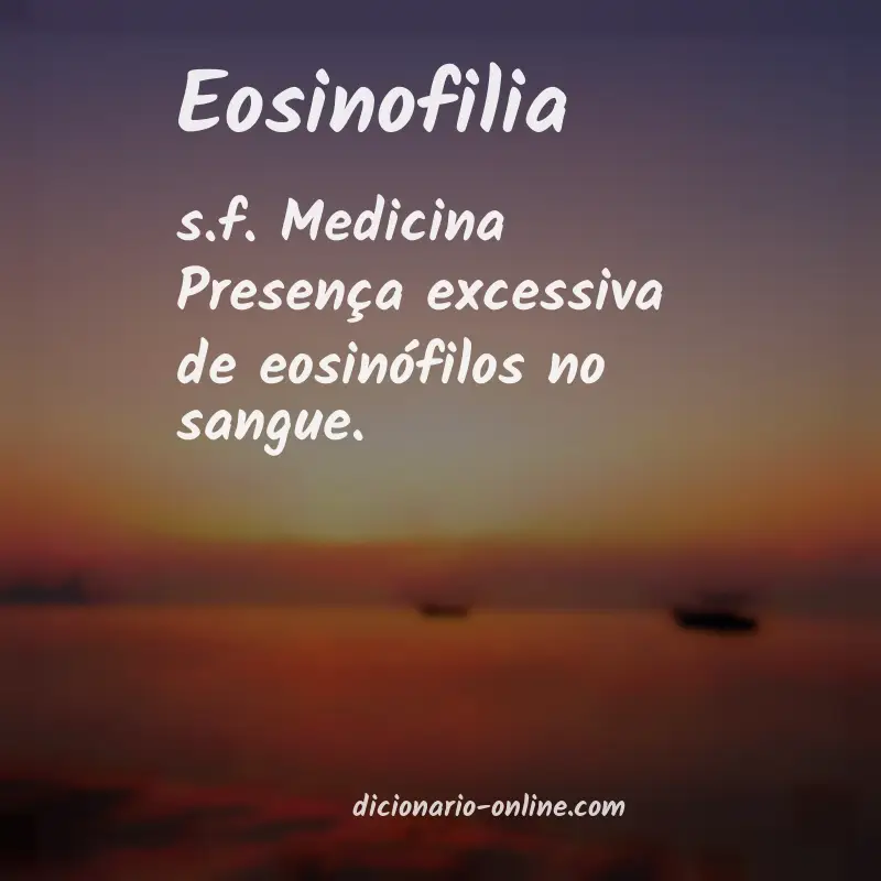 Significado de eosinofilia