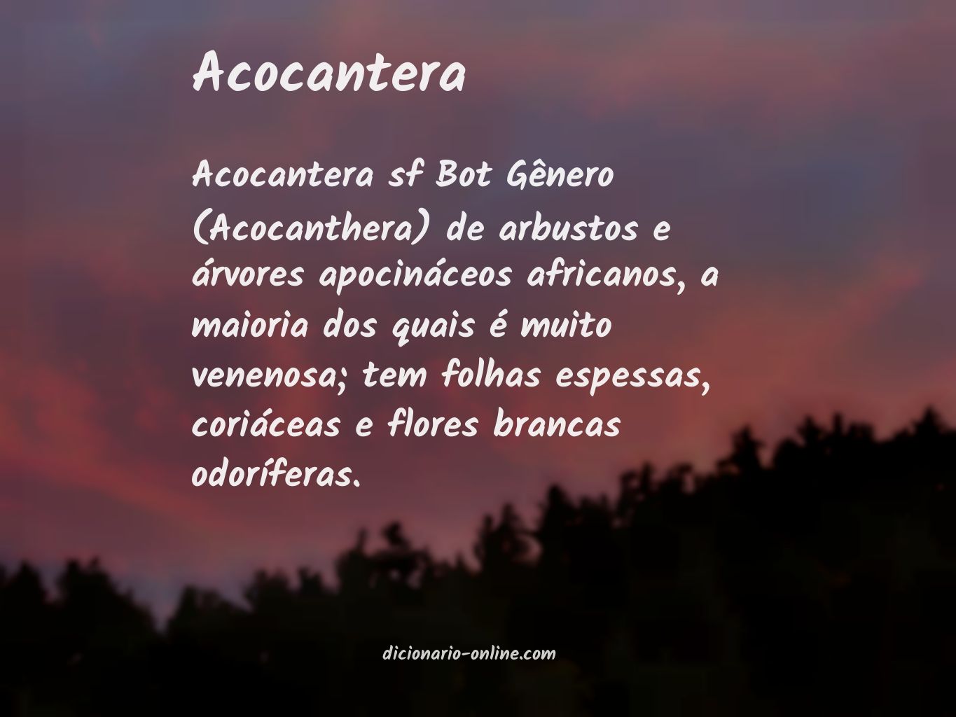 Significado de acocantera