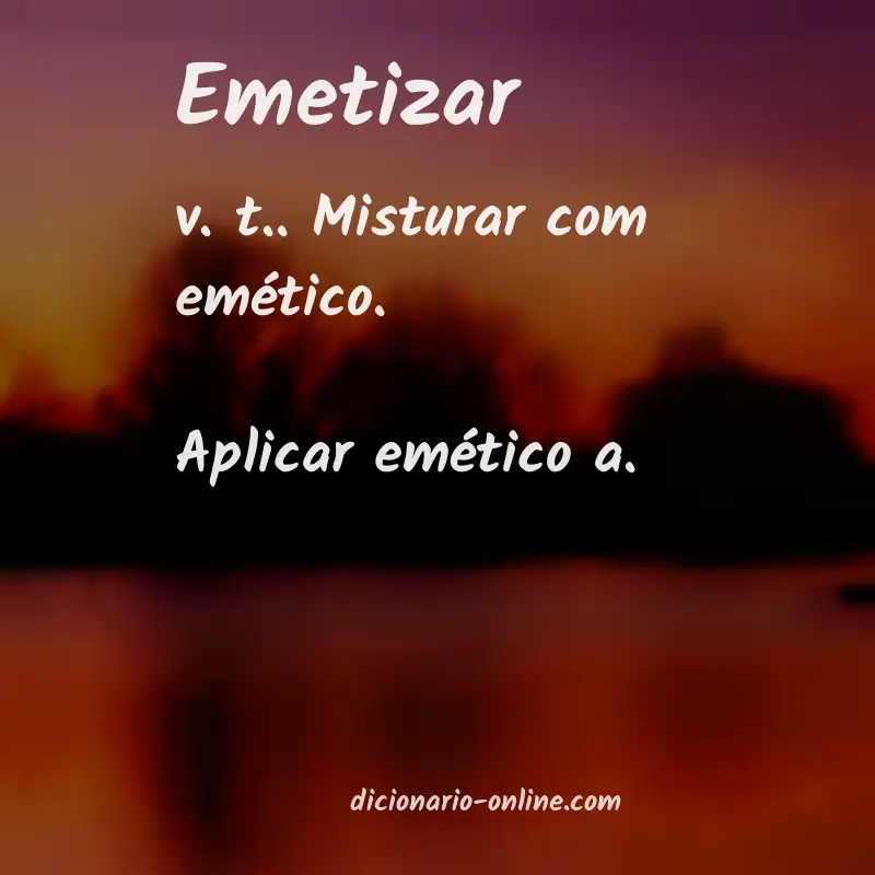Significado de emetizar