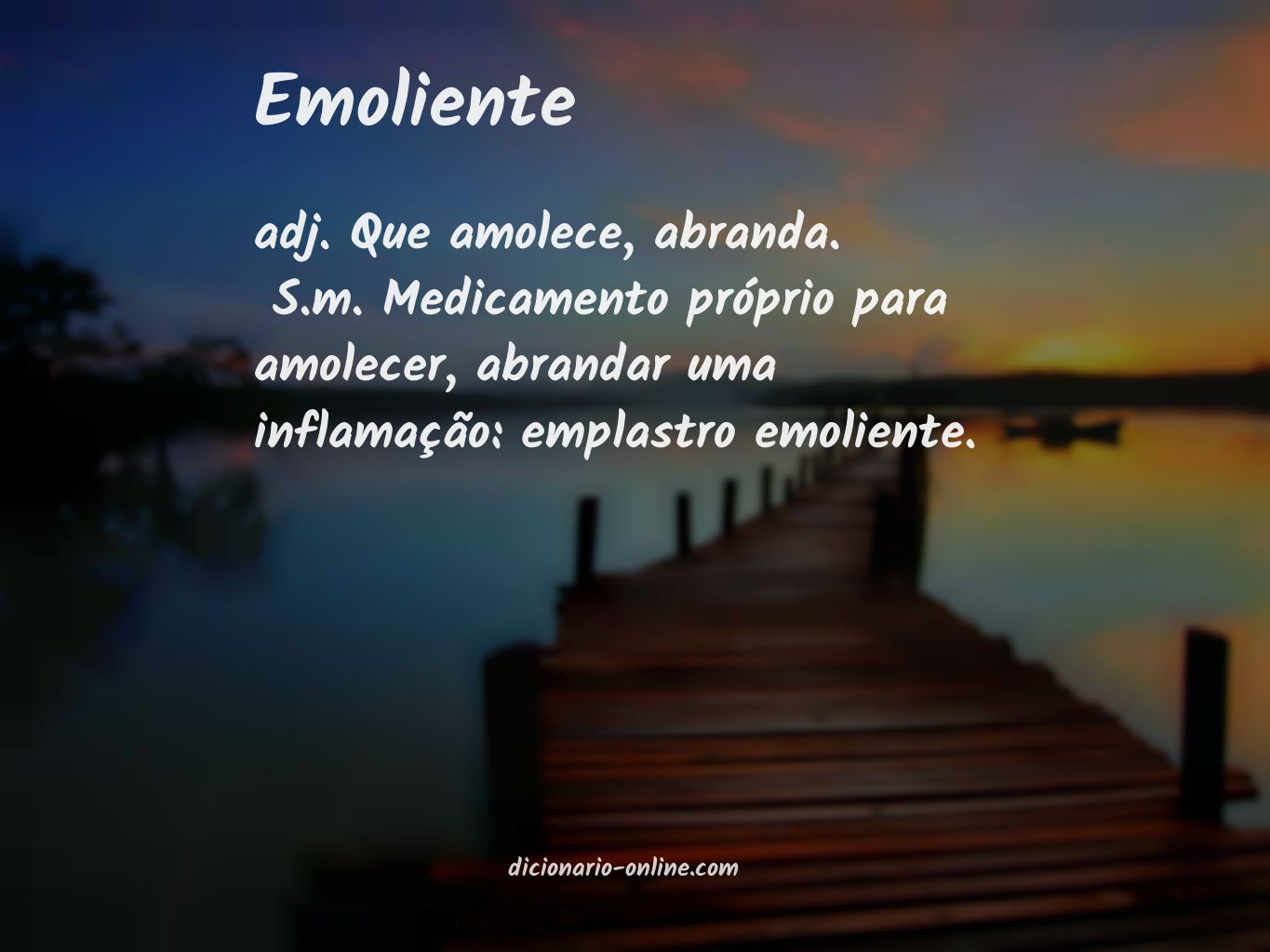 Significado de emoliente