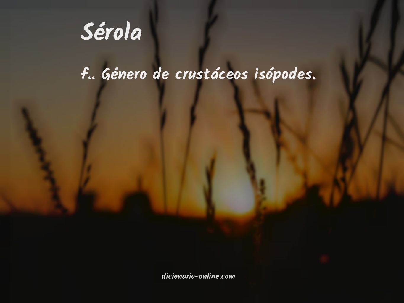 Significado de sérola