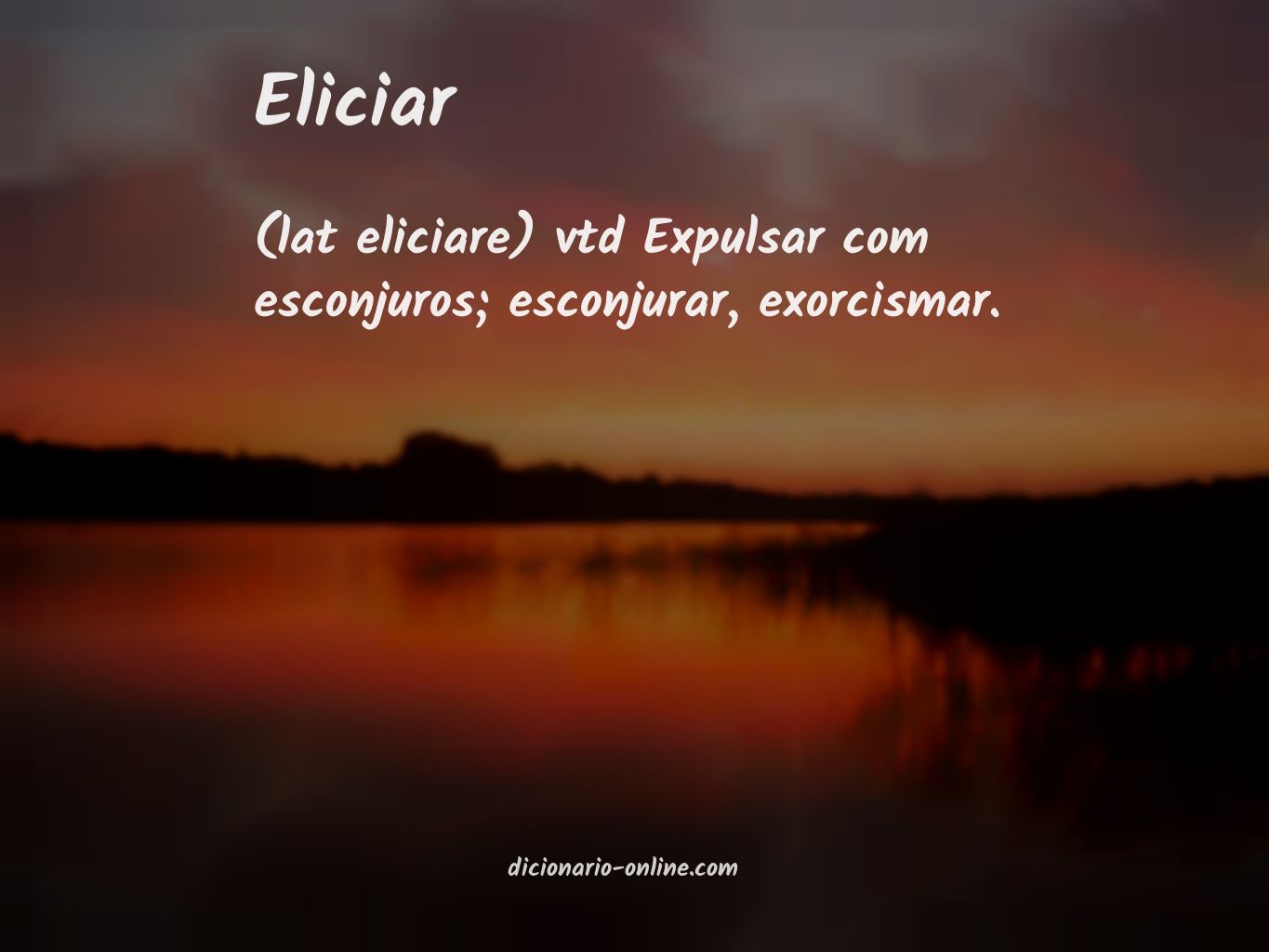 Significado de eliciar