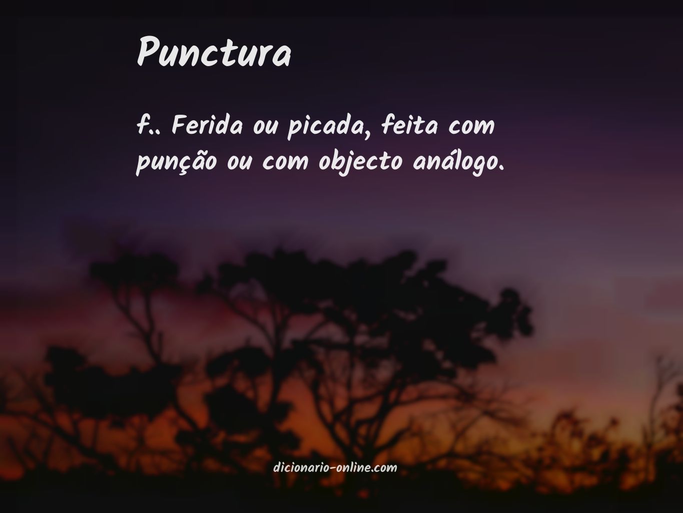 Significado de punctura